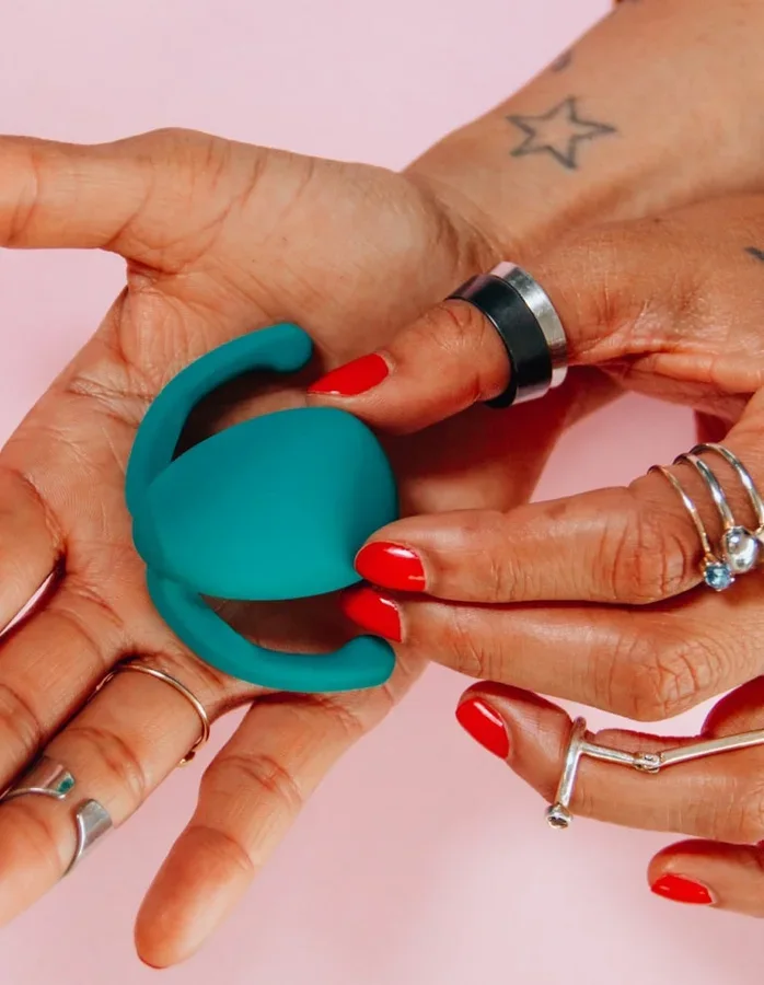 Eva, anillo vibrador doble verde con control para pareja